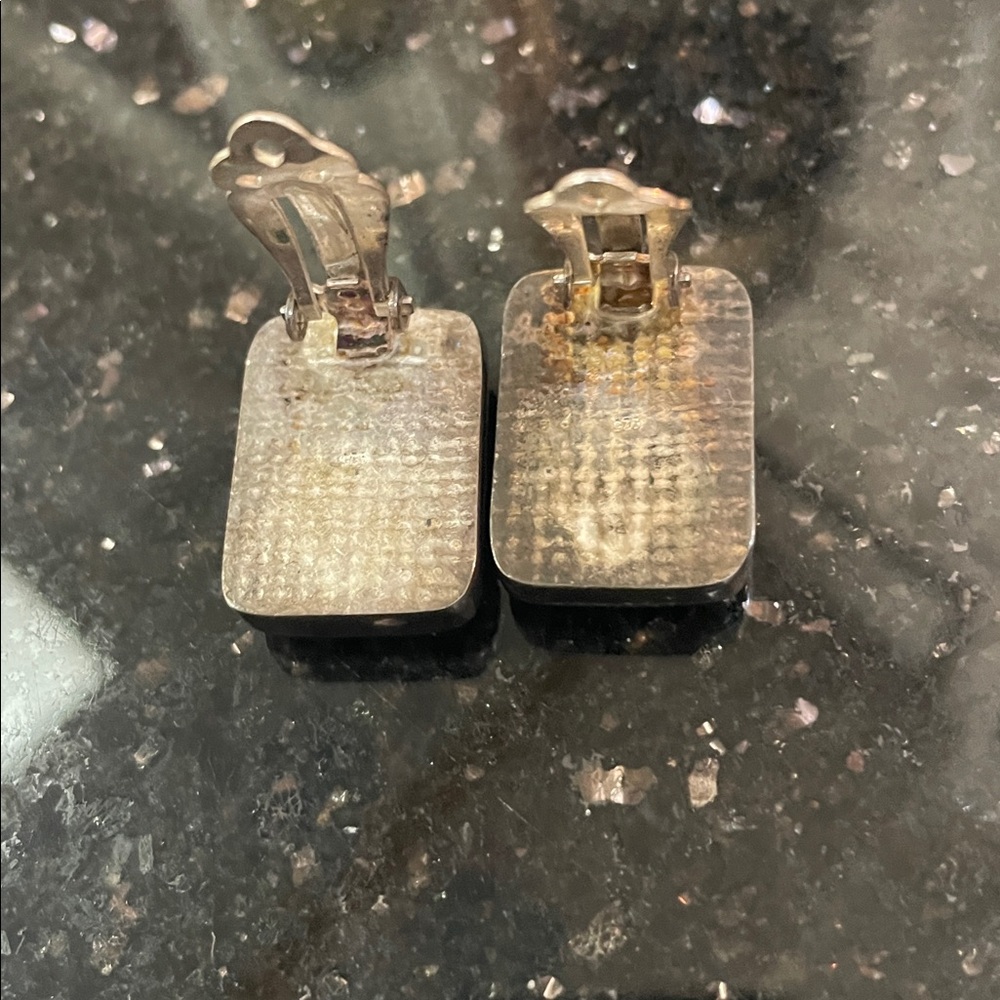 Rectangular Amber Earrings - image 7